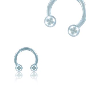 Color Titanium - CBR Circular Barbell (horseshoe) - light...