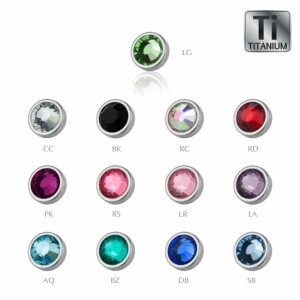 Ti Gloss Titan - Klemm-Flatball - Kristall