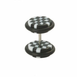 Acrylique - Fake Plug - Échiquier 8 mm