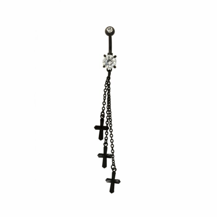 Black Steel - Banana - Crystal - cross