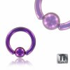Color Titan - Anello di serraggio BCR - viola 1,6 mm 16 mm 5 mm