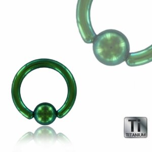 Color Titan - BCR Klemmring - grün 1,6 mm 8 mm 4 mm