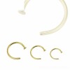 Gold Steel - Nose ring with Flat Disc 1,0 mm 8 mm