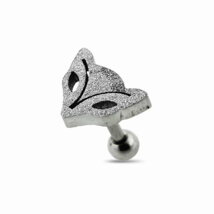 Stahl - Ohrstecker - Fuchs - mit Glitter - Tragus