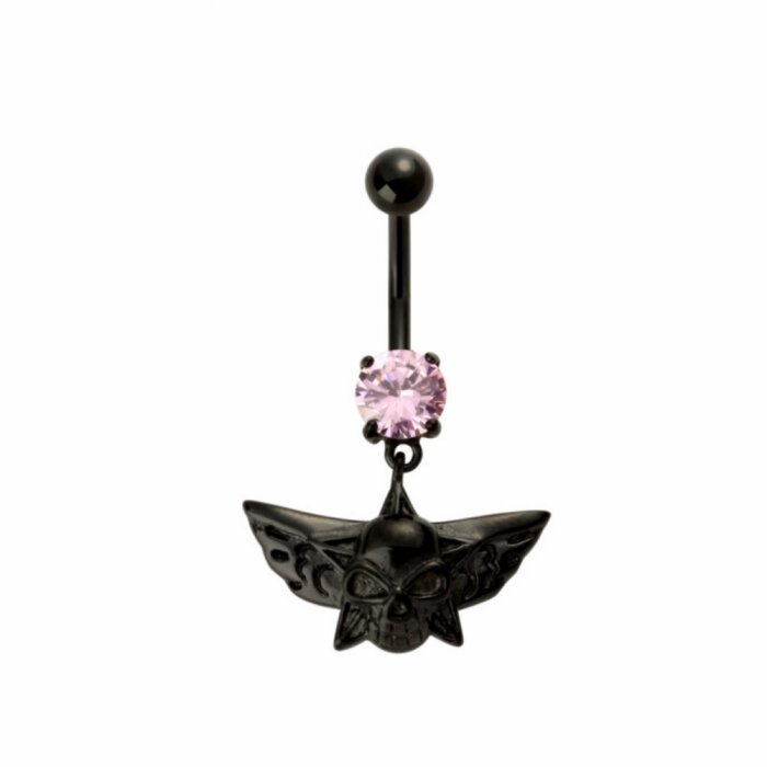 Black Steel - Banana - Crystal - skull & wings
