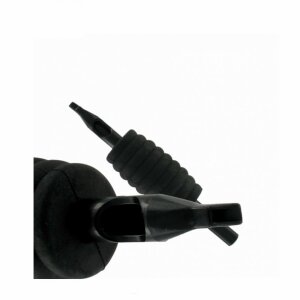 Disposable Black Rubber Grip - Flat - 20 pcs 5er