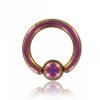 Color Titan - BCR Klemmring - pink 1,2 mm 10 mm 5 mm