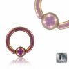 Color Titan - BCR Klemmring - pink 1,6 mm 16 mm 5 mm
