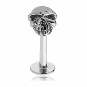 Steel - Labret - Skull