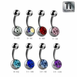 Titan - Mini Banane - Kristall 10 mm RD - Red/Rot