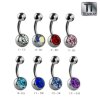 Titan - Mini Banane - Kristall 10 mm CC - Crystal Clear/ Kristallklar