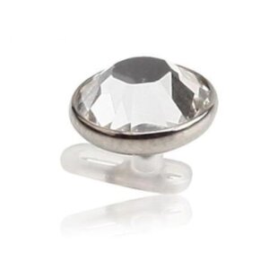 Titanium - Dermal Anchor Base - 1,2 mm - with crystal disc