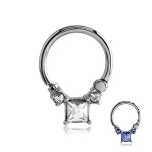 Steel - Septum Clicker - Cube Crystal SA- Saphir