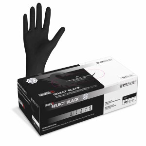 Latex - gloves - Black - 100 Stk. - powder free -...