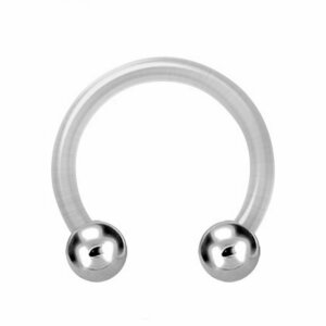 Bioplast - CBR Hufeisen - mit Titan Kugeln 1,2 mm 8 mm 3 mm