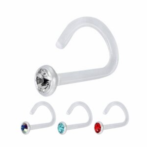 Bioplast - Nose Stud - Crystal - Sterile CC