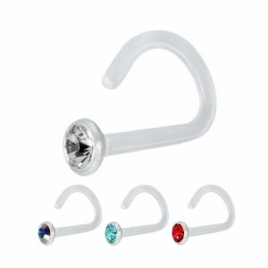 Bioplast - Nasenstecker - Kristall - steril RD - Red/Rot