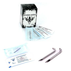 Piercing Needles - with thread - 100 pcs - sterile