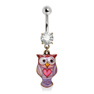 Steel - Banana - colorful Owl - Crystal