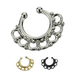 Brass - Fake Septum - gelocht