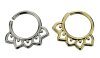 Brass - Septum - biegbar - Spitzen Gold