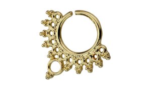 Laiton - Septum - pliable - Ornement Or