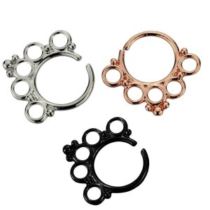 Brass - Septum - biegbar - Kreise