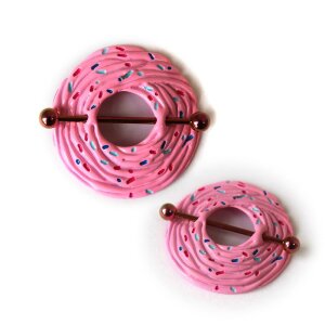 Steel - Nipple Shield - Cupcake Topping - pink