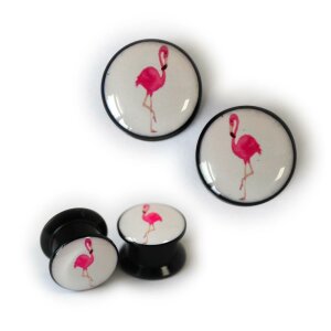 Acryl - Plug - Flamingo - 1 Paar