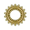 Brass - Tunnel - Ornament - Gummi 14 mm