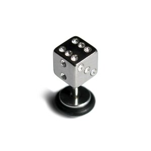 Steel - Fake Plug - Dice - Crystal