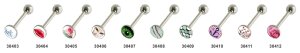 Steel - tongue barbell - 1,6 mm