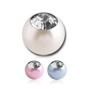 Acryl - Schraubkugel - Perlen Design - Kristall