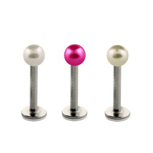 Steel - Labret - Pearl