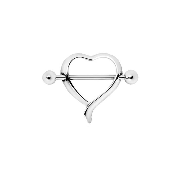 Stahl - Nipple Shield - Herz