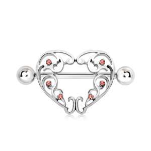 Steel - Nipple Shield - Heart - Ornaments