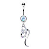 Steel - Banana - Daisy Dangle - Crystal