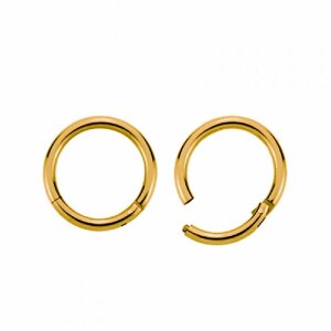 Gold Steel - Segment Clicker - Click-Lock 1,6 mm 10 mm
