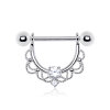 Stahl - Nipple Shield - filigranes Ornament