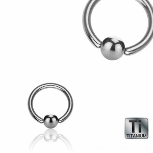 Ti Gloss Titanium - BCR ball closure ring