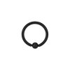 Steel - ball closure ring BCR - Black - 1,2 mm - Supernova Concept