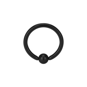 Steel - ball closure ring BCR - Black - 1,6 mm -...