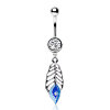 Steel - Banana - Blue Feather - Crystal