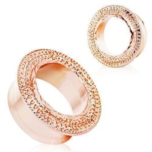 Rosegold Steel - Flesh Tunnel - Verzierung - flared -...