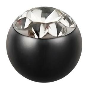 Steel - Screw ball - Black - Epoxy - SWAROVSKI -...