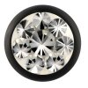 Stahl - Schraubkugel - schwarz - Epoxy - SWAROVSKI - Kristallklar (CC) - Supernova Concept