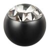 Stahl - Schraubkugel - schwarz - Epoxy - SWAROVSKI - Kristallklar (CC) - Supernova Concept