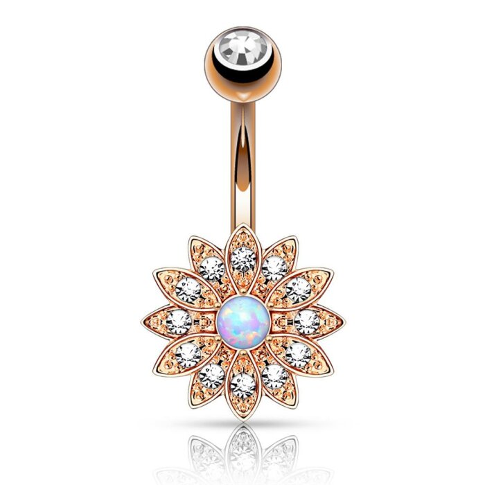 Rosegold Steel - Banane - Blume - Kristalle