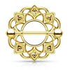 Gold Steel - Nipple Shield - Tribal Gold