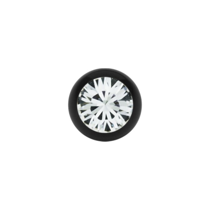 Steel - Screw ball - Black - crystal - SWAROVSKI -...
